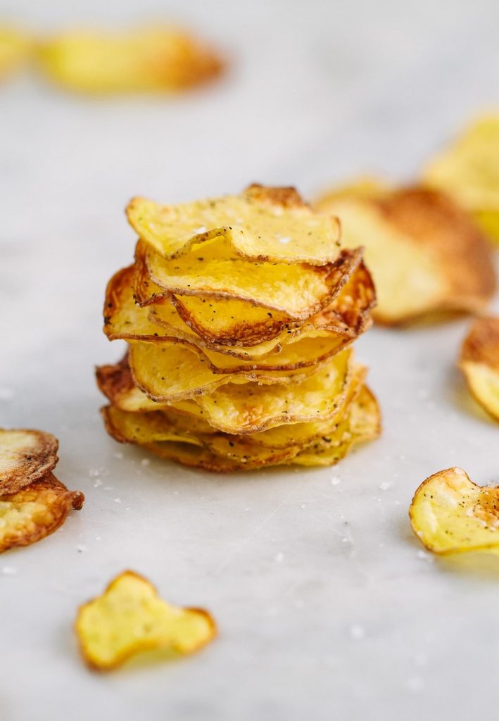 Homemade Baked Potato Chips Recipe