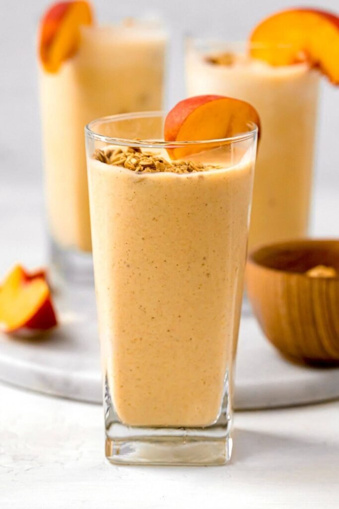 Banana Peach Protein Smoothie Recipe