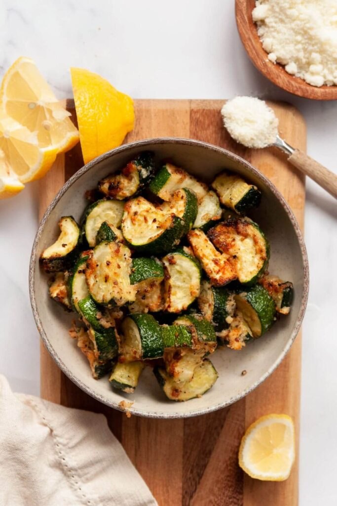 Air Fried Parmesan Zucchini