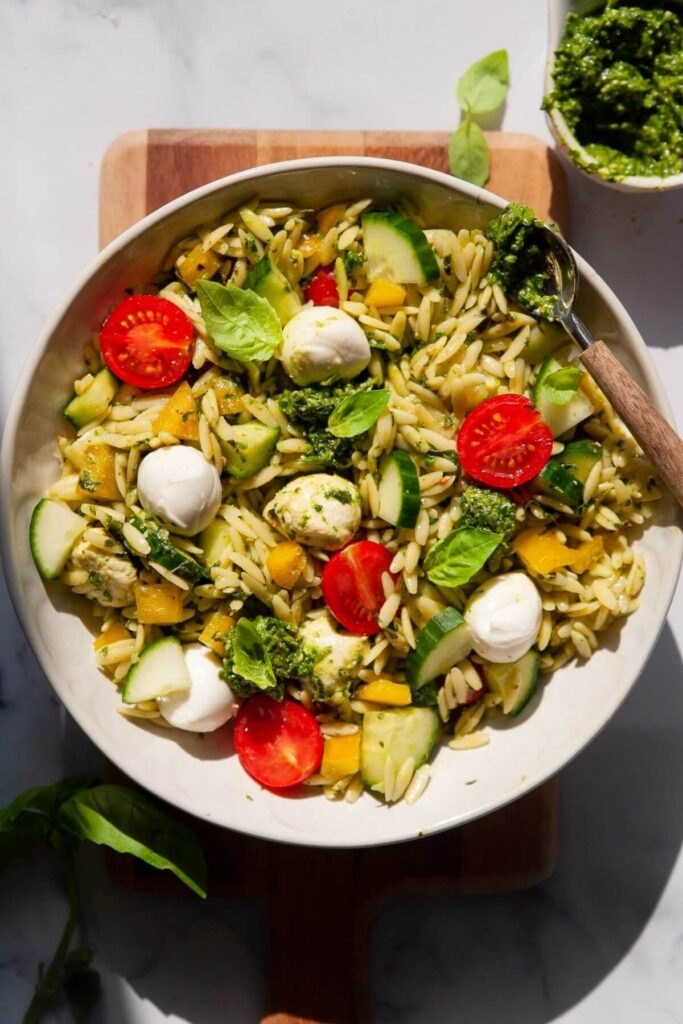 Orzo Pesto Salad Recipe